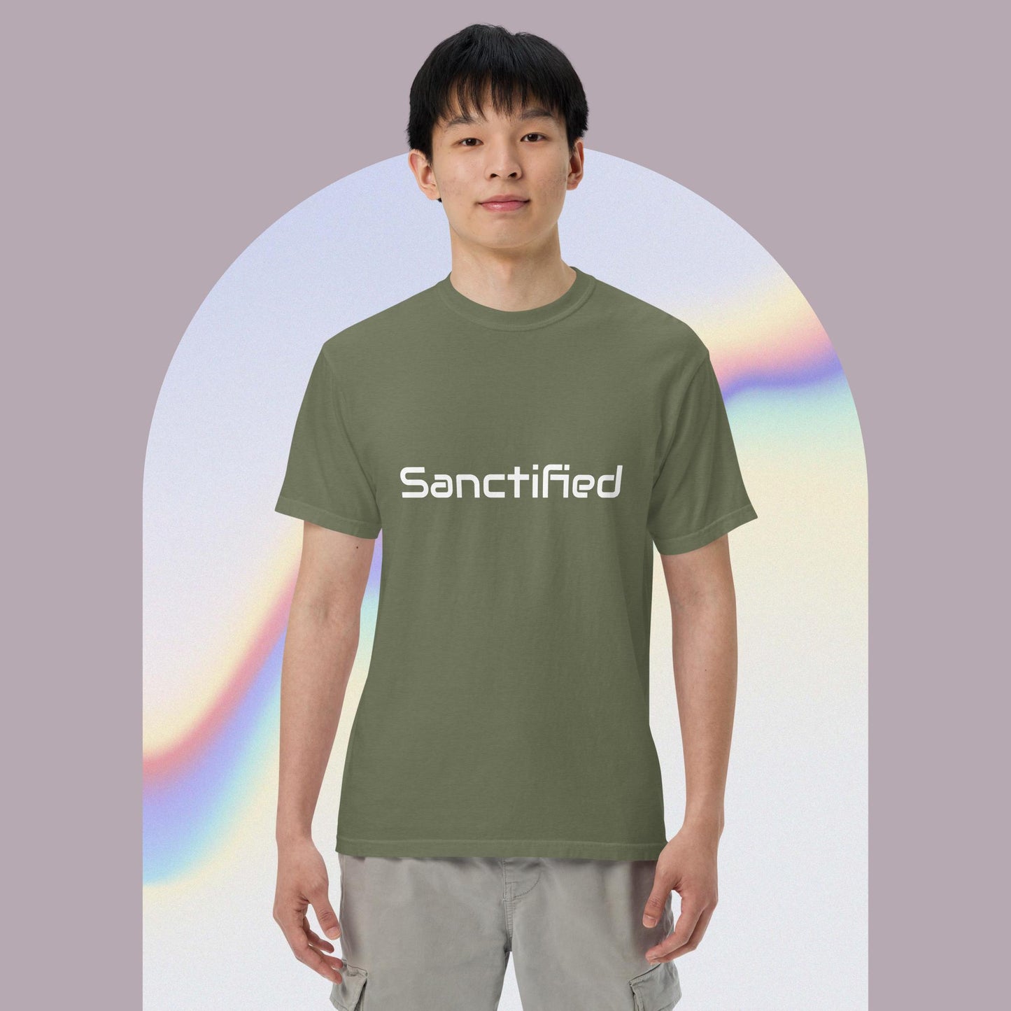 Unisex garment-dyed heavyweight t-shirt