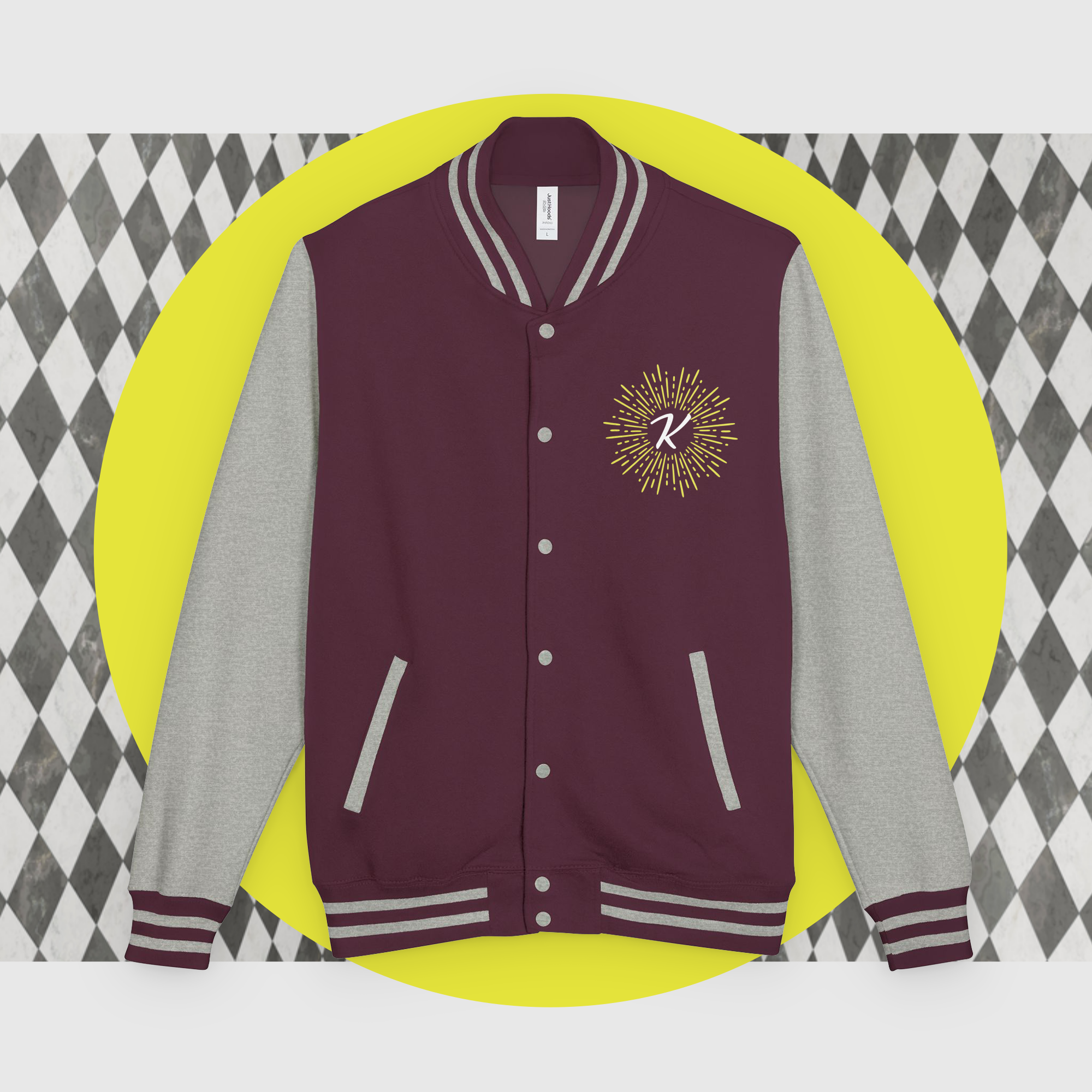 Heavyweight letterman jacket